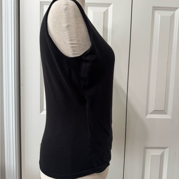 Ann Taylor NWT❤️Black Sweater Wrap Tank Top Great for layering - Picture 4 of 7